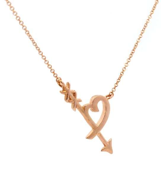 Tiffany & Co. Paloma’s Graffiti Heart & Arrow Pendant Necklace in 18K