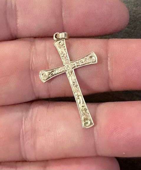 Engraved Cross Pendant