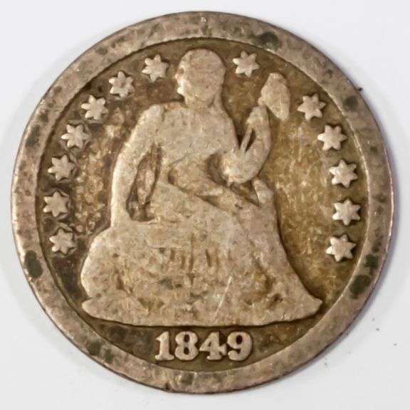1849 Seated Dime
