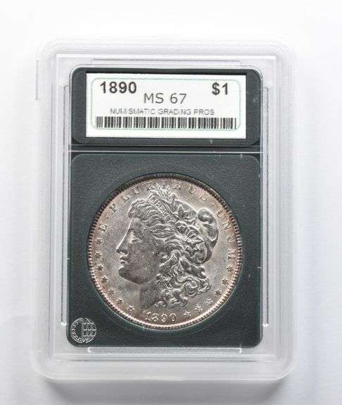 MS67 1890 Morgan Silver Dollar NGP