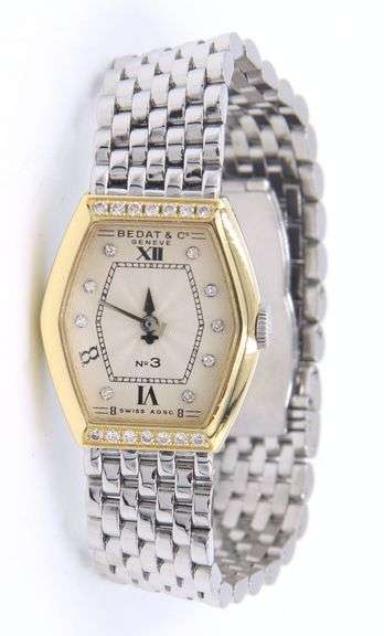 Bedat & Co NO.3 2 Tone Geneve Quartz Diamond Watch
