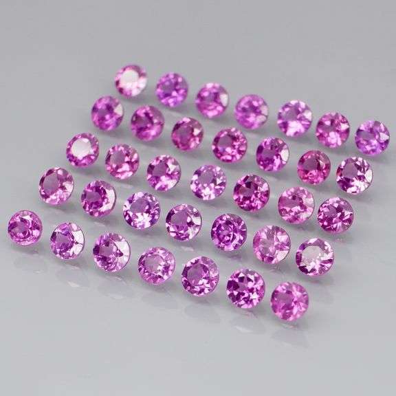 STOP! L@@K! 5.13 carats of violet pink Garnets