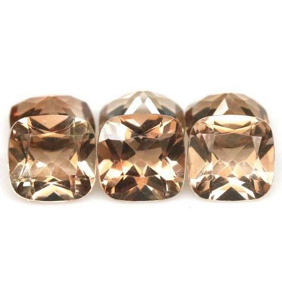 Matched! 6 piece 10.51ct full fire Imperial Topaz set