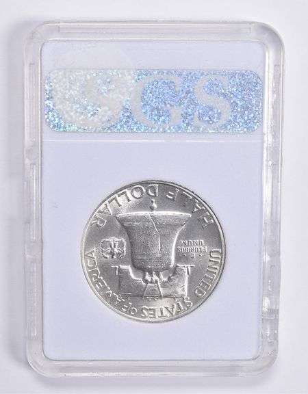 MS69 FBL 1948-P Franklin Silver Half Dollar Full Bell Lines SGS