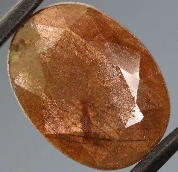 UNTREATED! Shimmering 16.74ct earth toned faceted Sapphire