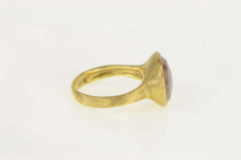 18K Yellow Gold Marco Bicego Jaipur Pink Tourmaline Ring