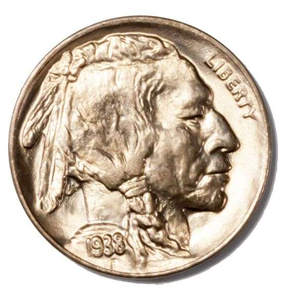 GeUltra Gem BU 1938 D Buffalo Nickel From a Part Original Roll