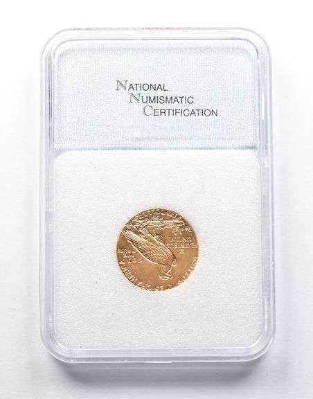 MS63 1910 $5 Indian Head Gold Half Eagle NNC