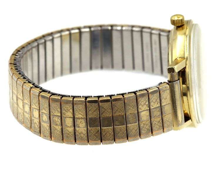 Omega Seamaster Deville Day-Date by Tiffany & Co. 841026 , 34mm, Gold Dial, 14K W/ Box & Dust Bag