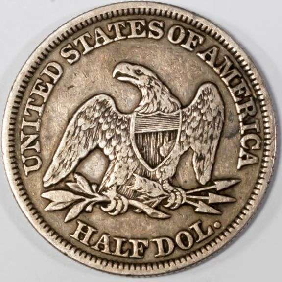 1858 Nicer Seated Half