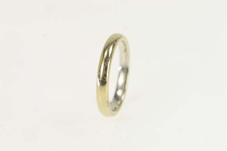 18K White Gold 2.8mm Tiffany & Co Wedding Band Ring