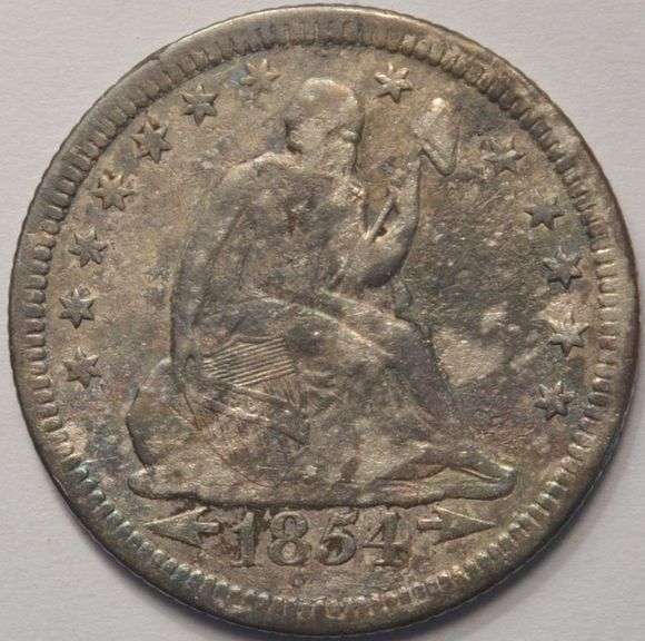 1854-O Seated Liberty Quarter