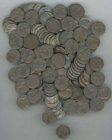 Bag of 150 nice assorted Full Date Buffalo Nickels