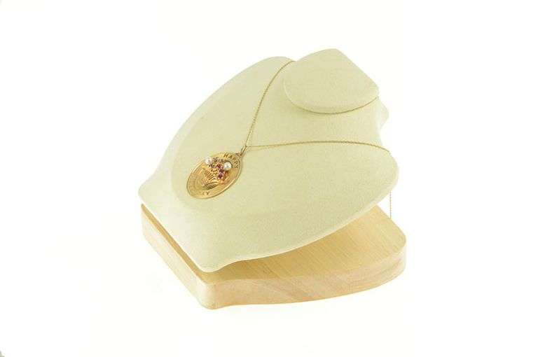 14K Yellow Gold Retro Birthday Pearl Syn. Ruby Sapphire Charm/Pendant