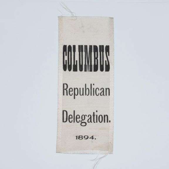 1894 Columbus Republican Delegation Ribbon