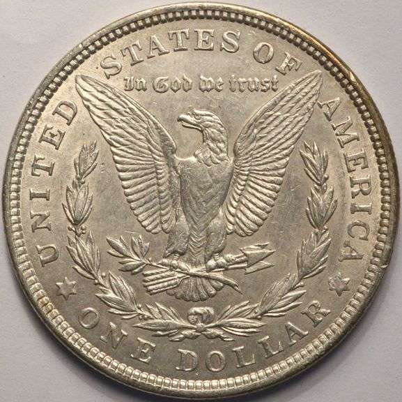 1921 Morgan Silver Dollar With Hairlines