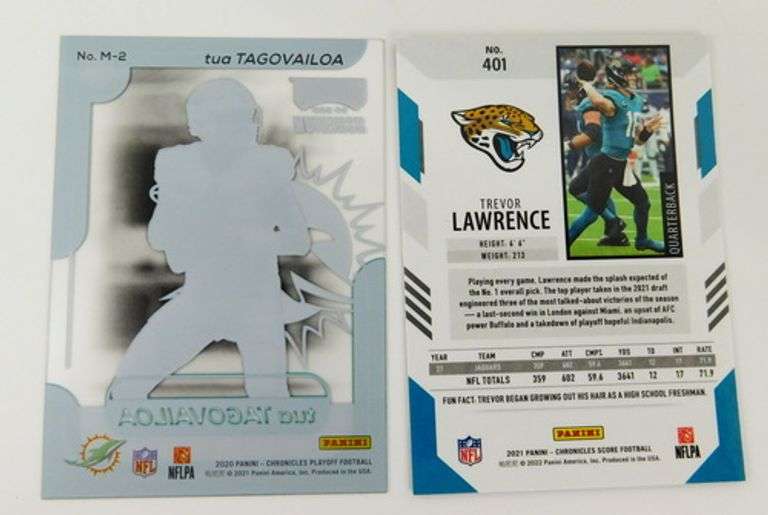 2 NFL Rookie QB Football Cards