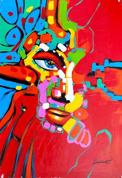 UNIQUE AND BEAUTIFUL PAINTING ON CANVAS