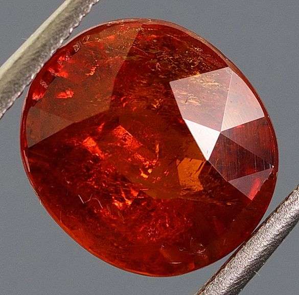 Fiery 2.89ct top red orange Spessartite Garnet