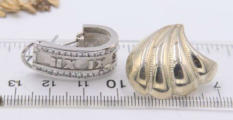 Big Group Lot of Vintage 925 Sterling Silver Earrings