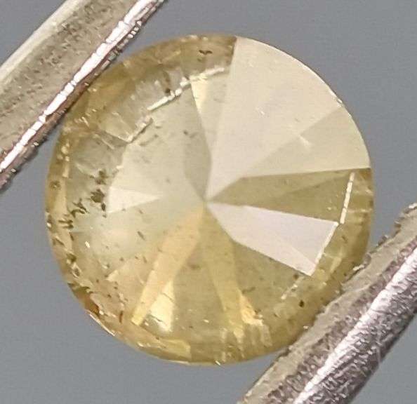 Gorgeous .29ct silvery yellow Diamond solitaire