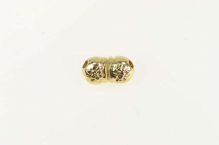 14K Yellow Gold Bow Tie Sapphire Spacer Slide Bracelet Charm/Pendant
