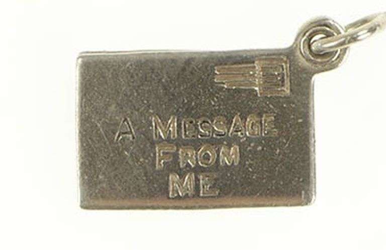 Sterling Silver Love Message Letter Romantic I Love You Charm/Pendant