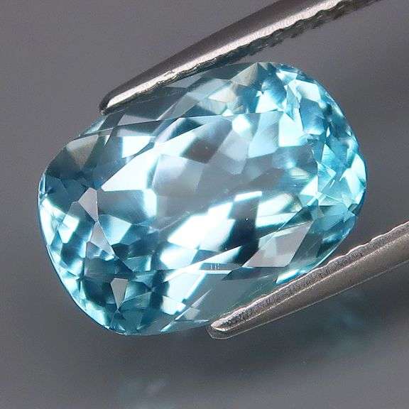 Premium baby blue 5.50ct cushion cut Topaz