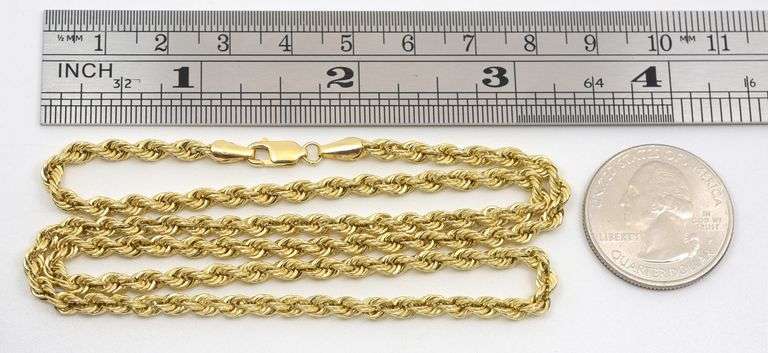 Pretty 14k Rope Necklace
