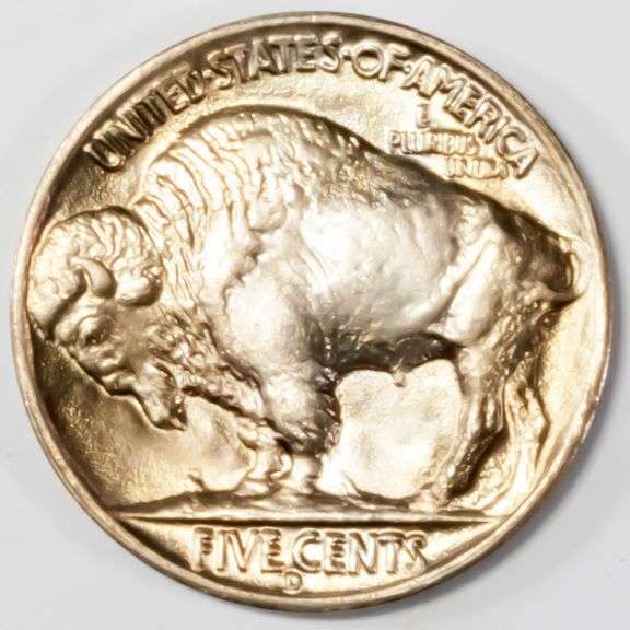 BU 1938 D Buffalo Nickel From a Part Original Roll