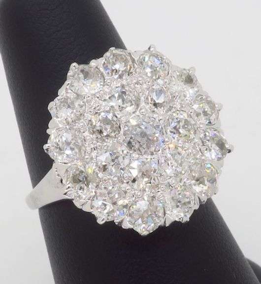 Vintage 3.20CTW Diamond Cocktail Ring