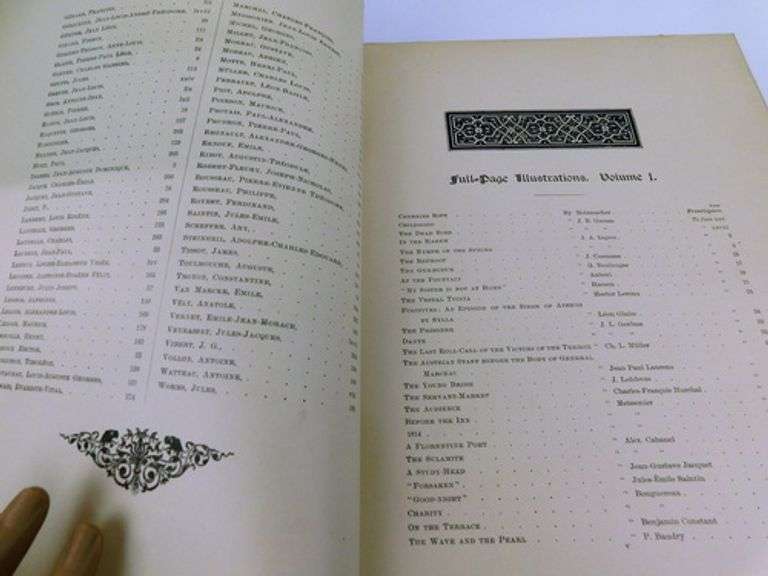 1888 Art & Artists of Our Time Antique Leather Book