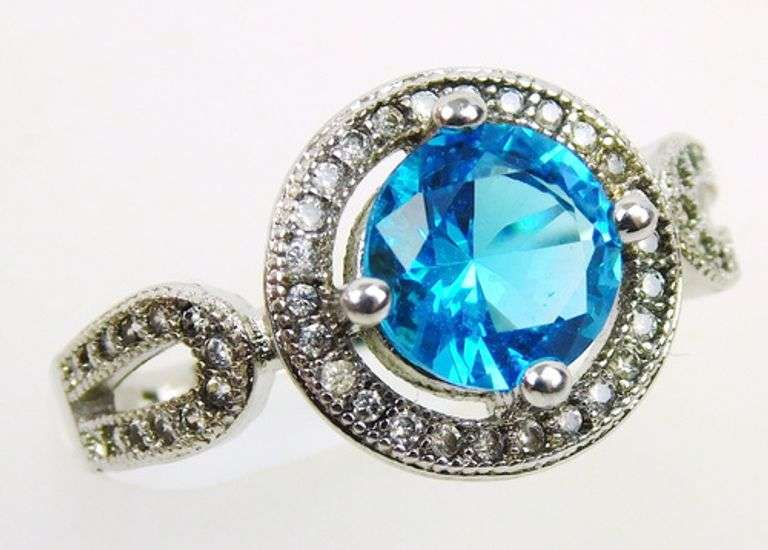 2 Sterling Silver CZ Rings