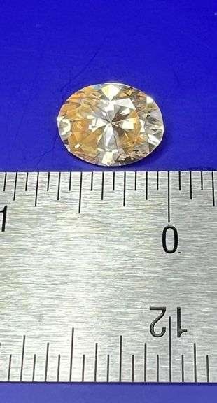 Sparkling Rare 9.5 Ct VVs1 Peach Color Fire Moissanite Solitaire