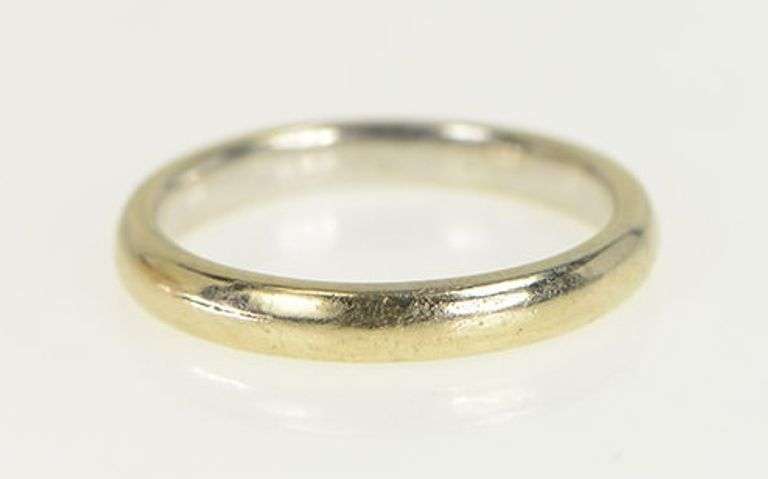 18K White Gold 2.8mm Tiffany & Co Wedding Band Ring