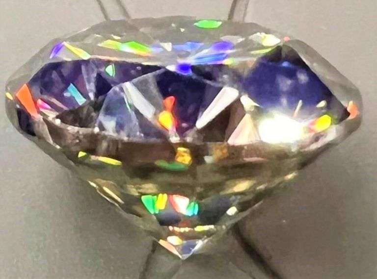 Phenominal Rare 5.48 Ct Golden Bronze Fire Moissanite
