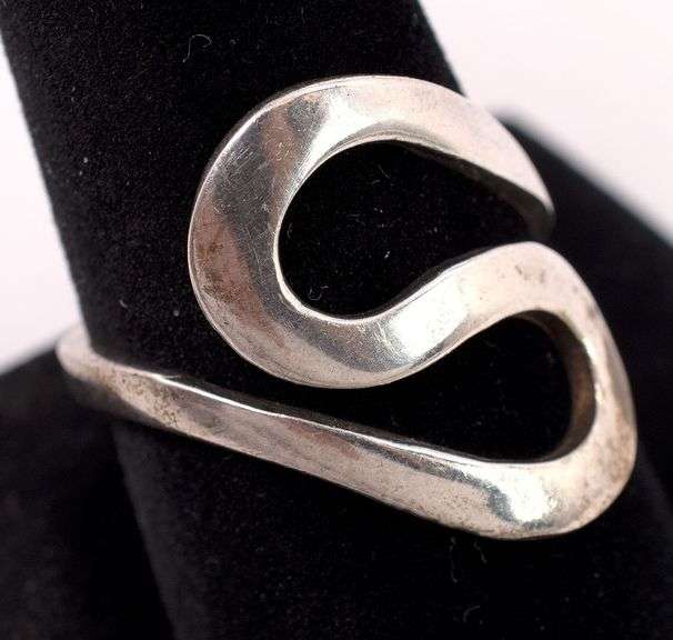 Sterling Silver Wavy Band Ring