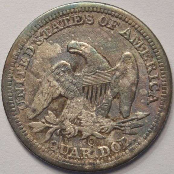 1854-O Seated Liberty Quarter