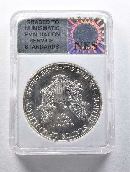 MS70 1987 American Silver Eagle ER NES