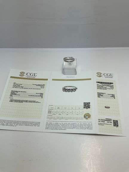 CERTIFIED BRAND NEW PLATINUM AND DIAMOND BAND