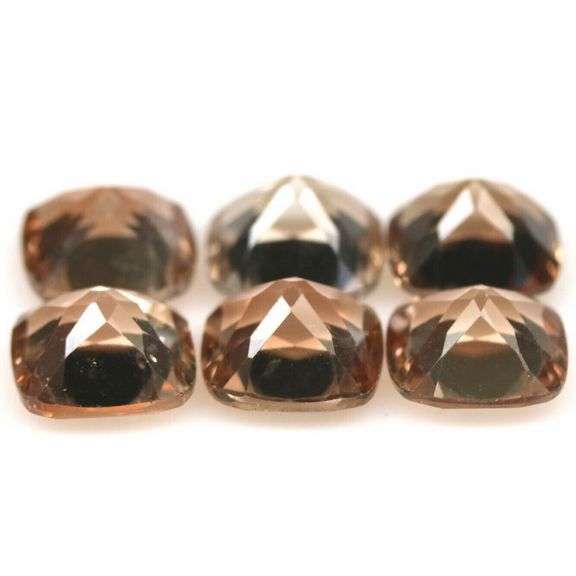 Matched! 6 piece 10.51ct full fire Imperial Topaz set