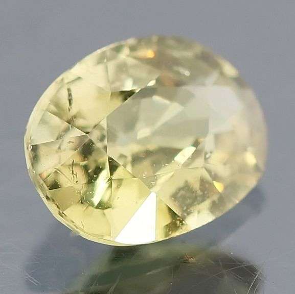 Glittering .99ct wheat blonde Sapphire