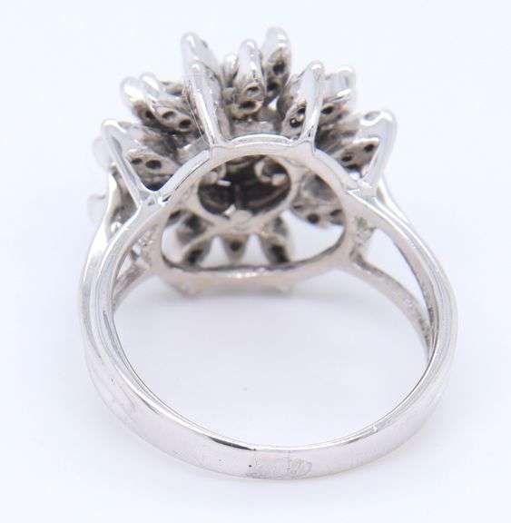 Favorite White Gold 0.65ctw Diamond Cocktail Ring