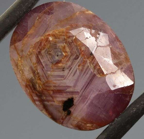 Very unique 11.85ct UNHEATED faceted Ruby