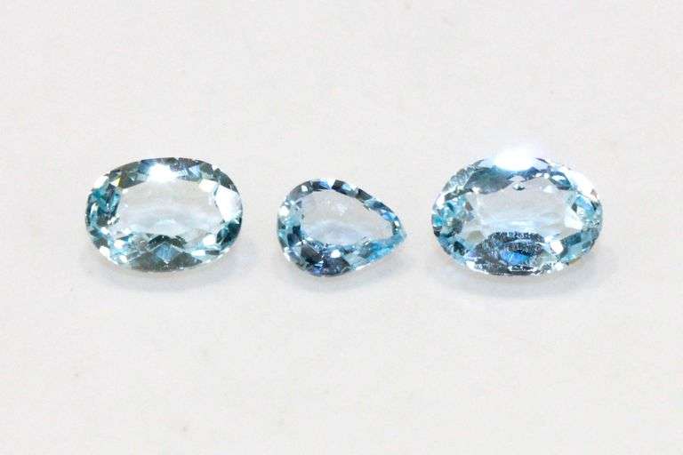 Natural Aquamarine - Lot of 3