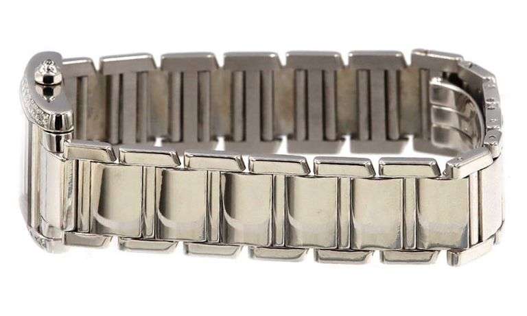 Cartier Tank Francaise 2403, 20mm, White Dial, 18K White Gold W/ Box