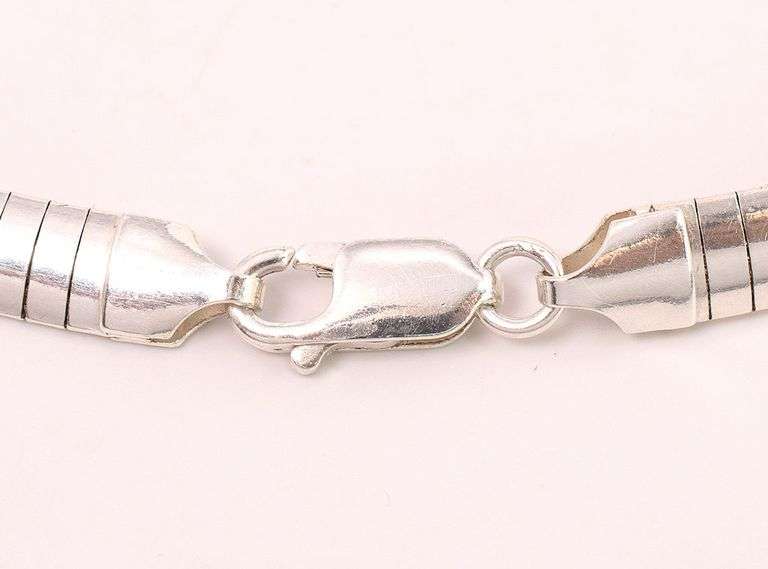 Sterling Silver Omega Chain Necklace