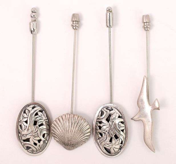 Random Pin Lot in Sterling Silver