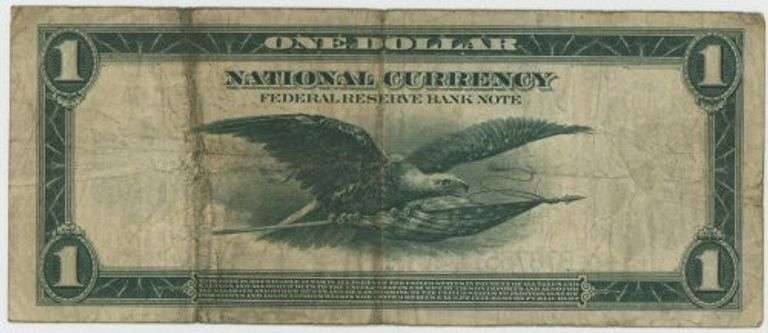 Desirable 1918 Series Large Size $1 National Currency Note (B-2)