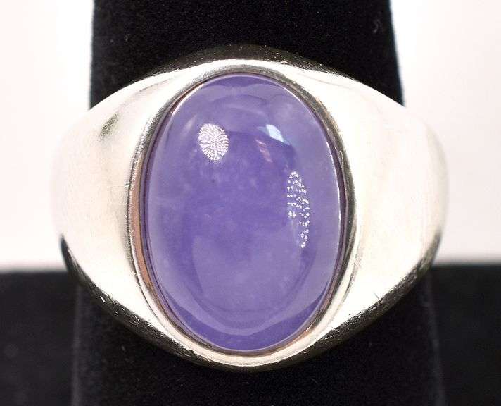 Sterling Silver Purple Gemstone Ring